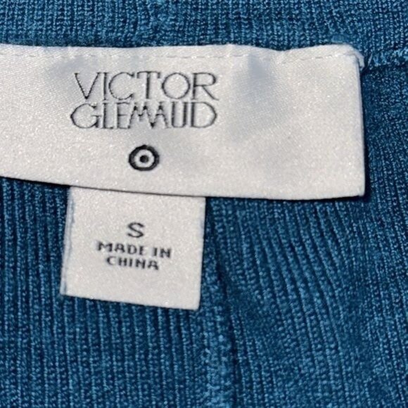 Victor Glemaud Womens Teal Knit Flared Pants Size S - Picture 2 of 12